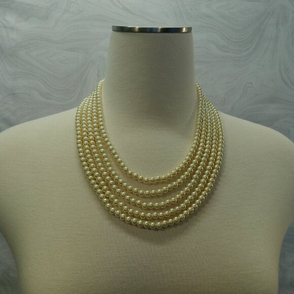 Heidi Daus Master Clasp Necklace Bracelets Interchangeable White Pearl Swarovski - Picture 4 of 12